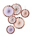 Waaiers Rosegoud mixed | 6 stuks