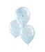 Ginger Ray 5 ballonnen met blauwe confetti