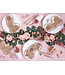 Papieren bordjes piemel rose goud | 6 stuks