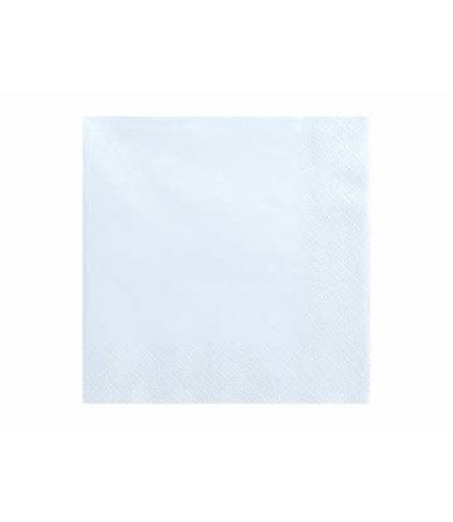 Servetten licht blauw | 20 stuks