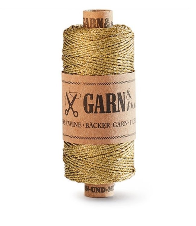 Bakers twine - metallic goud - 45 meter