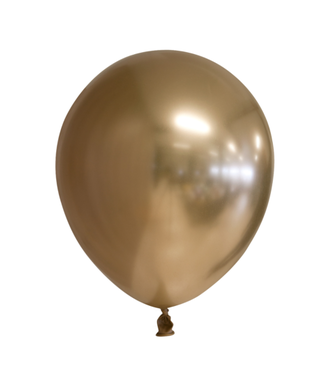 Fiesta Ballonnen chrome goud - zakje 10 stuks