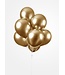 Fiesta Ballonnen chrome goud - zakje 10 stuks