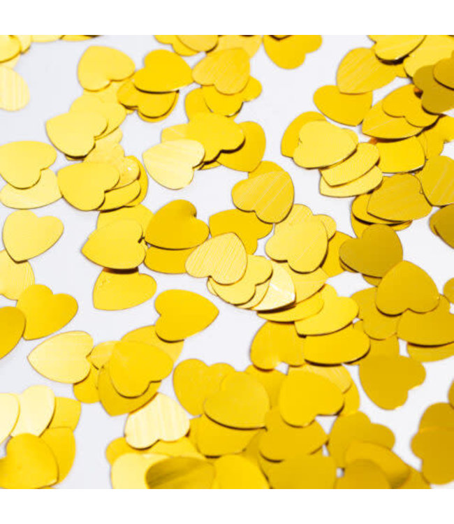 Confetti hartjes goud | zakje 14 gram