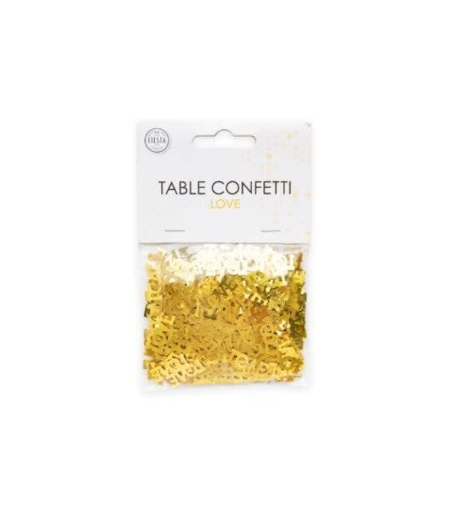 Fiesta Confetti  LOVE goud - zakje 14 gram