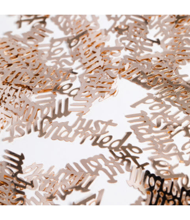 Confetti Just Married rosegoud - zakje 14 gram