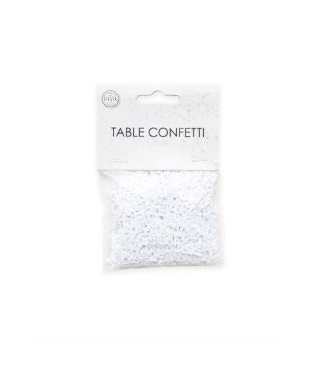 Confetti LOVE wit - zakje 14 gram