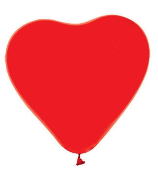 Fiesta Hartjesballonnen rood 30cm - zak 100 stuks