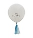 OUTLET Big brother reuzeballon met tassels | blauw-wit