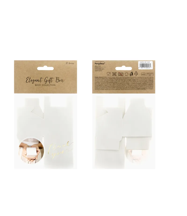 Outlet doosjes thank you Goud | 10 stuks