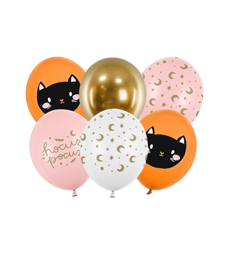PartyDeco OUTLET Ballonnenmix Hocus Pocus oranje | 6 stuks
