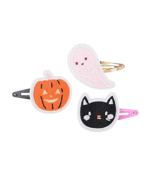 PartyDeco OUTLET Haarclipjes Kat - spookje - pompoen | 3 stuks