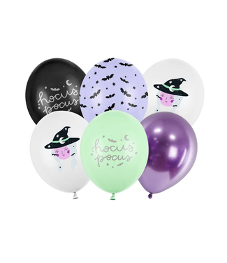 PartyDeco Ballonnenmix Hocus Pocus Halloween | 6 stuks