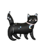 Folieballon zwarte kat | 96 x 95 cm