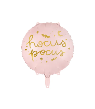 PartyDeco Folieballon Hocus Pocus lichtroze | 45 cm