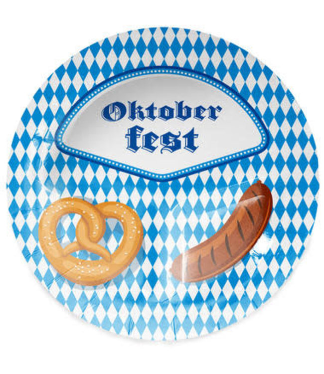 Folat Oktoberfest papieren bordjes | 8 stuks