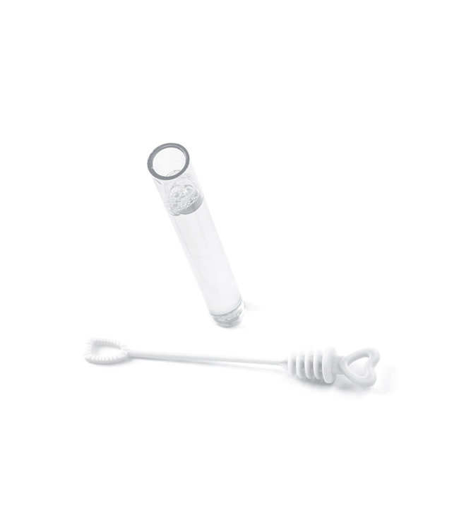 Doosje bellenblaas hartje | wit | 48 stuks