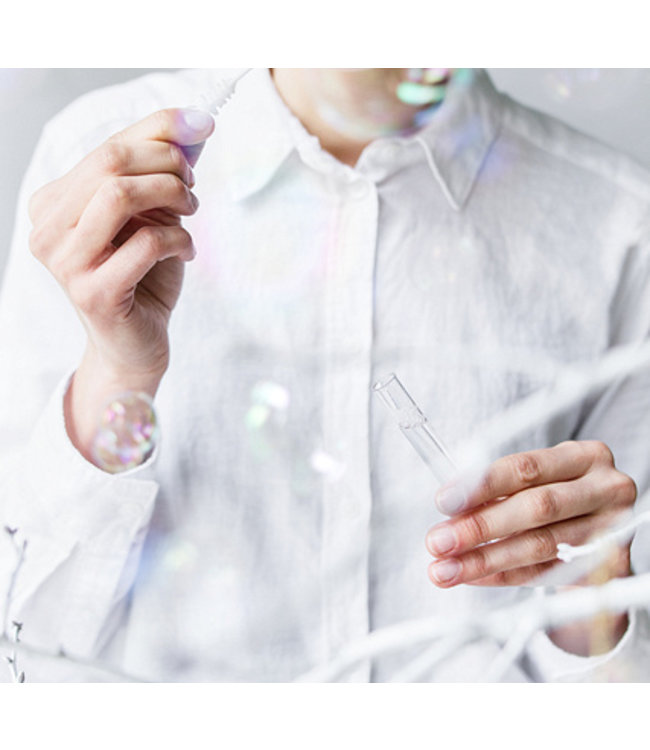 Doosje bellenblaas hartje | wit | 48 stuks