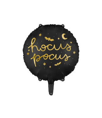 PartyDeco Folieballon Hocus Pocus zwart | 45 cm