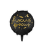 PartyDeco Folieballon Hocus Pocus zwart | 45 cm