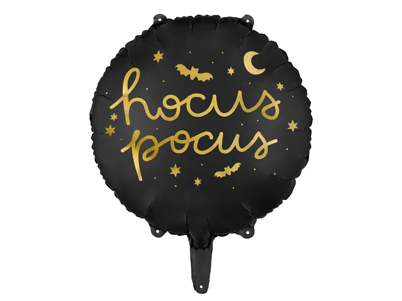 Folieballon Hocus Pocus zwart | 45 cm