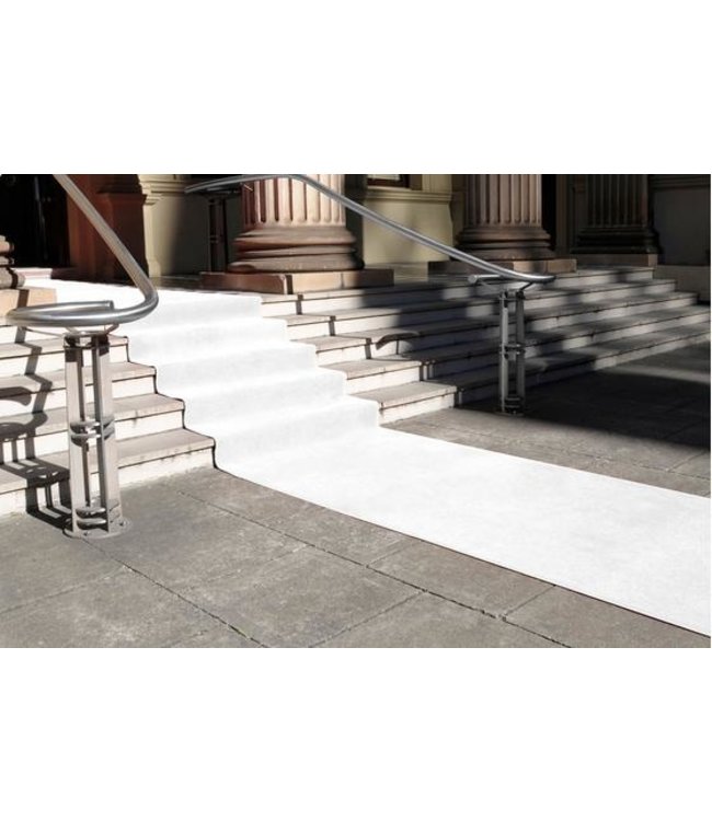 Witte luxe loper | 1 meter breed x 6 meter lang