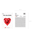 Folieballon hart XL | rood | 72x73cm