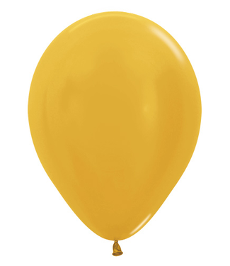 Sempertex Ballonnen Metallic Gold 12" = 30 cm | 12 stuks