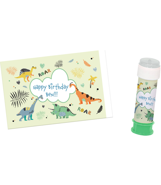Dino Roars Bellenblaas stickers | 6 stuks