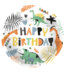 Dino Roars Folieballon Happy Birthday | 45 cm