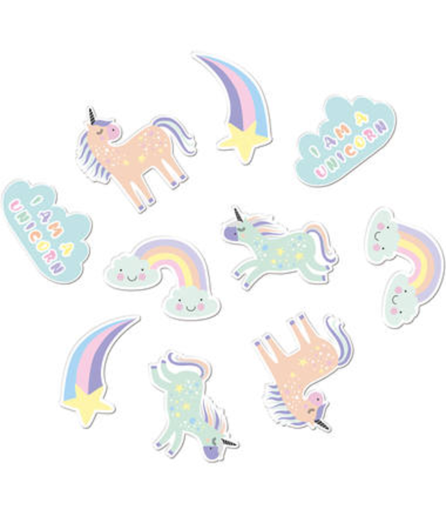 Folat Unicorn & Rainbows XL confetti | 45 stuks