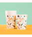 OUTLET Zoo party bekers | 6 stuks 250 ml
