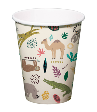 Folat OUTLET Zoo party bekers | 6 stuks 250 ml