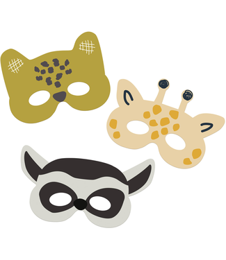 Folat OUTLET Zoo party maskers | 6 stuks