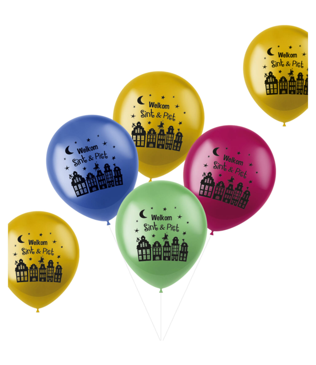 Sint & Piet ballonnen | 6 stuks
