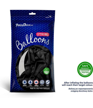 Strong Balloons Ballonnen zwart | 30 cm = 14" | 50 stuks