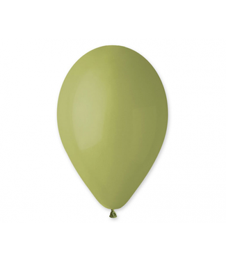 GeMar Ballonnen olijfgroen 26cm | zakje 5 stuks