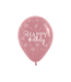 Sempertex Ballonnen Happy Birthday Rosewood Blossom | zakje 5 stuks