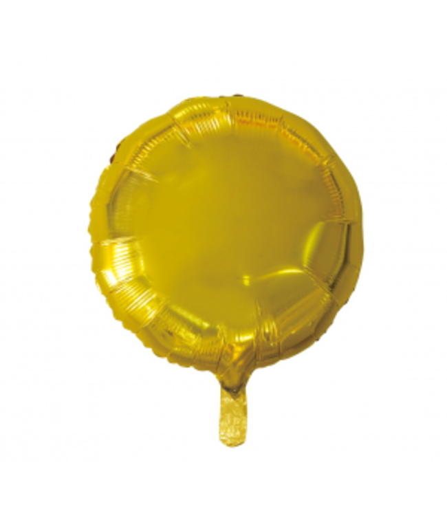 GoDan Folieballon rond | Goud 40 cm