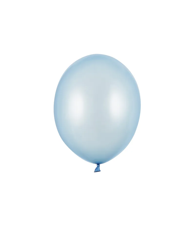 Ballonnen Baby Blauw metallic | 14"=30cm | 100 stuks
