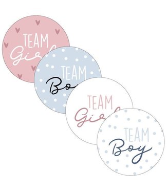 KP Stickers mix team boy / team girl | zakje 20 stuks