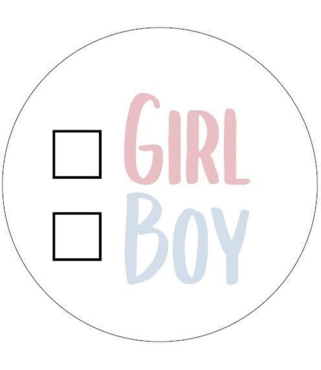 KP Stickers ✓ girl / boy | zakje 20 stuks