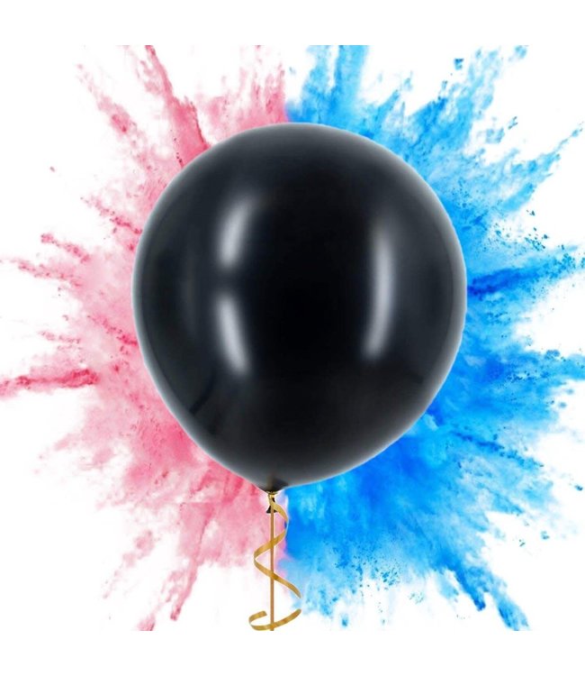 Gender Reveal XL ballon met poeder