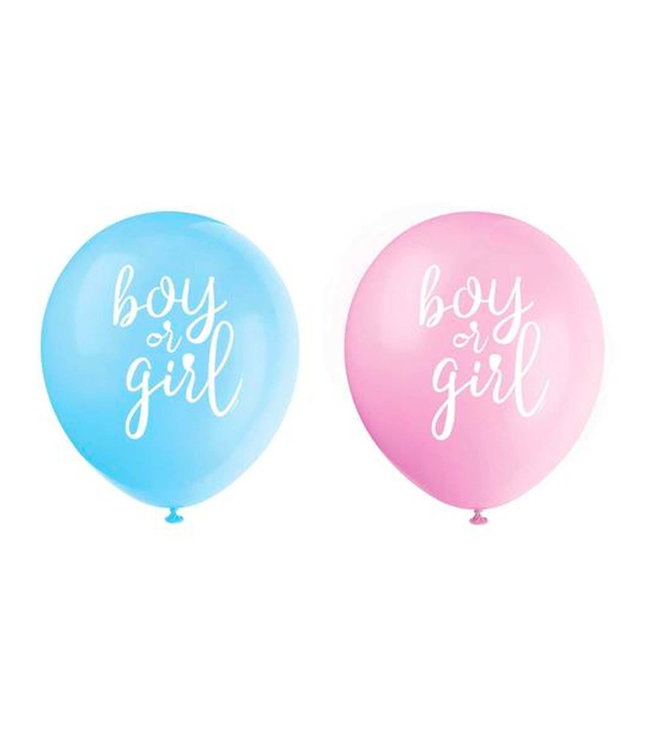 Boy or girl - ballonnenset 8 stuks