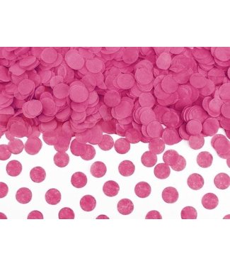 PartyDeco Confetti donkerroze luxe - 15 gram