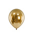 Ballonnen chrome goud - 10 stuks