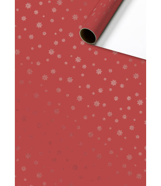 The art of giving Cadeaupapier Glittery stars rood | 70x150cm