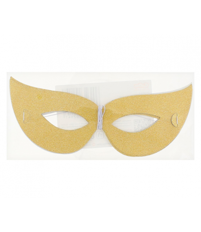 Gouden papieren masker - 4 stuks
