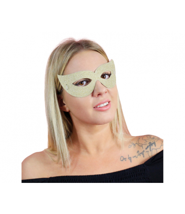 Gouden papieren masker - 4 stuks