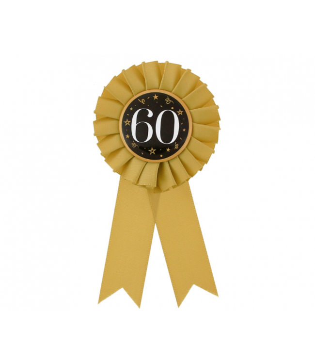 Verjaardagsbutton 60 | Black & Gold